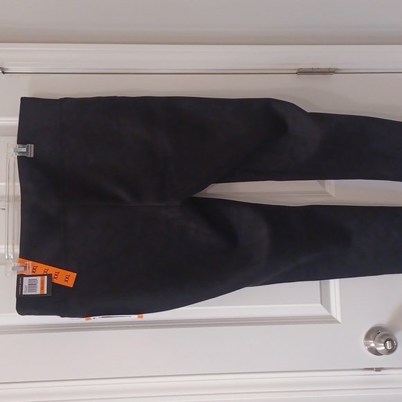 NEW FAUX BLACK SLACKS - Picture 2 of 5